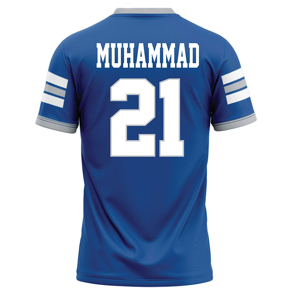 MTSU - NCAA Football : Abdul Muhammad - Blue Football Jersey