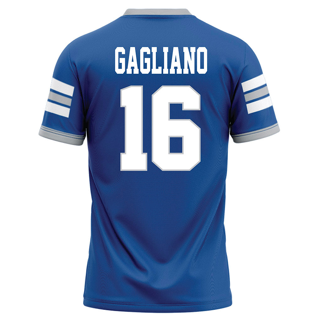 MTSU - NCAA Football : Roman Gagliano - Blue Football Jersey