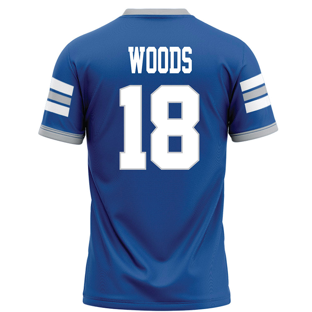 MTSU - NCAA Football : Kalen Woods - Blue Football Jersey-1