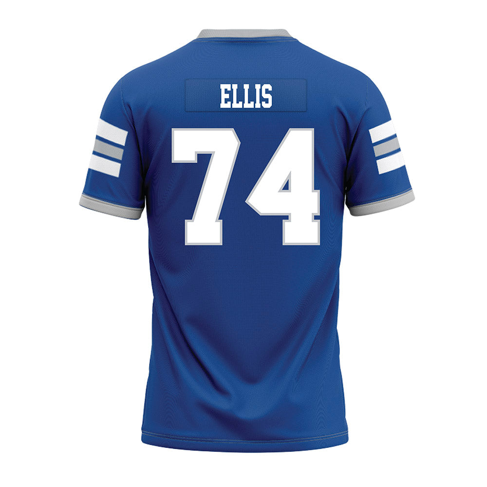 MTSU - NCAA Football : Ethan Ellis - Blue Premium Football Jersey