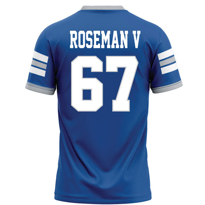 MTSU - NCAA Football : Archie Roseman V - Blue Football Jersey-1