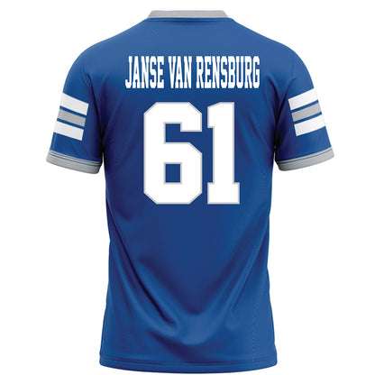 MTSU - NCAA Football : Otto Janse Van Rensburg - Blue Football Jersey-1