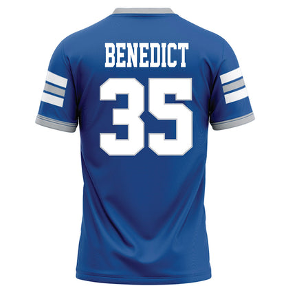 MTSU - NCAA Football : Zachary Benedict - Blue Football Jersey