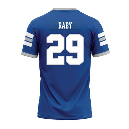 MTSU - NCAA Football : Tyrell Raby - Blue Premium Football Jersey