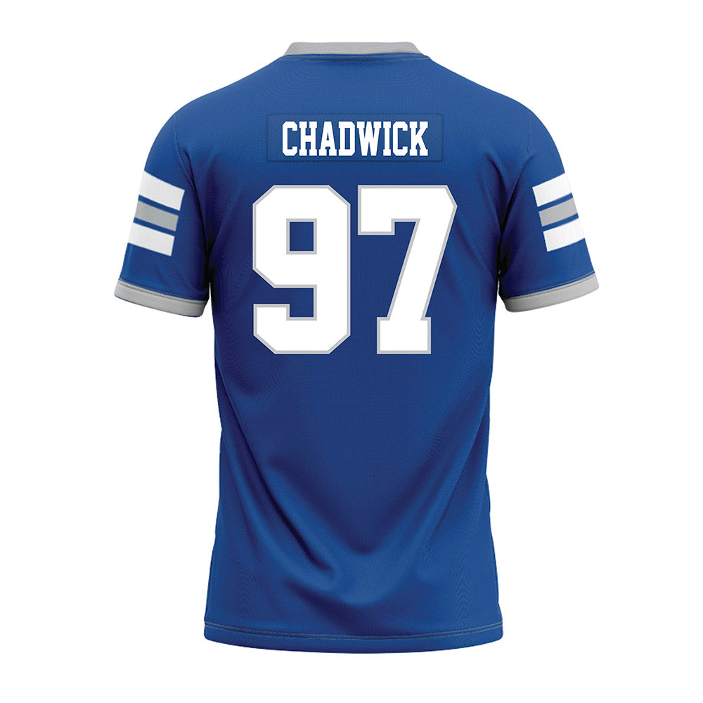 MTSU - NCAA Football : Grant Chadwick - Blue Premium Football Jersey