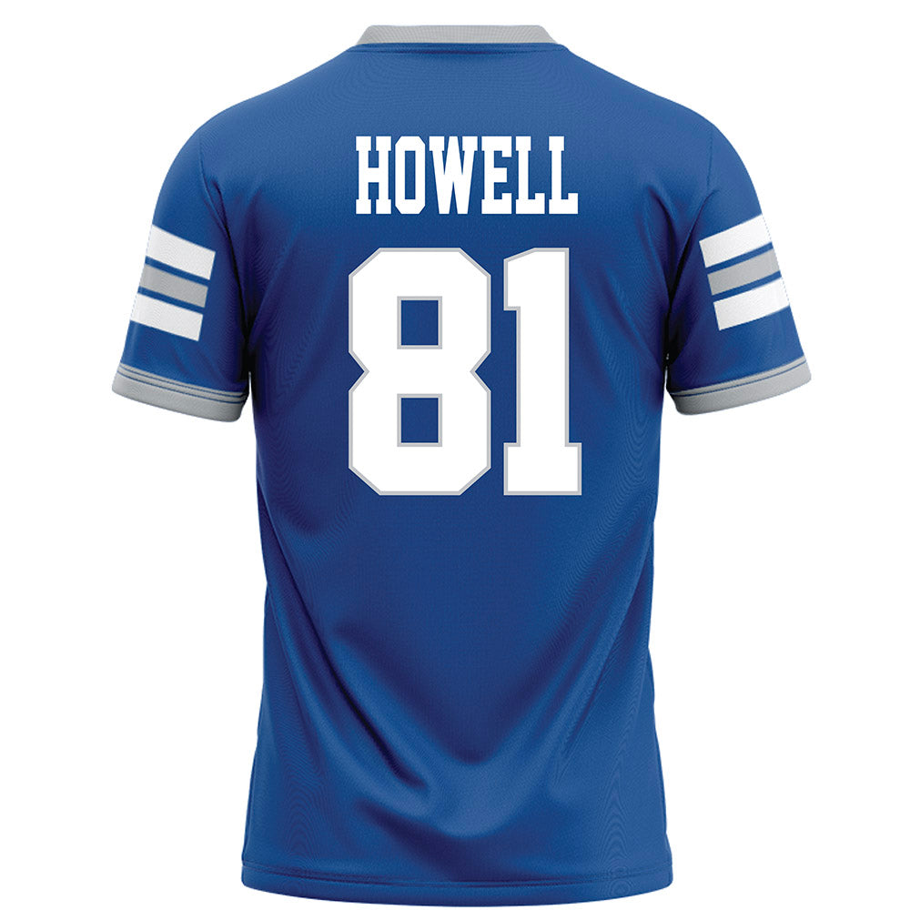 MTSU - NCAA Football : Mitchell Howell - Blue Football Jersey