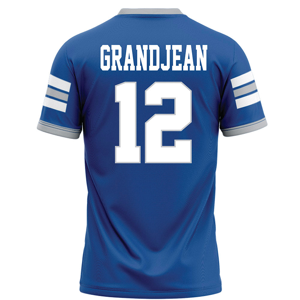MTSU - NCAA Football : Peter Grandjean - Blue Football Jersey-1