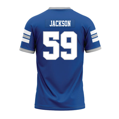 MTSU - NCAA Football : Jacob Jackson - Blue Premium Football Jersey