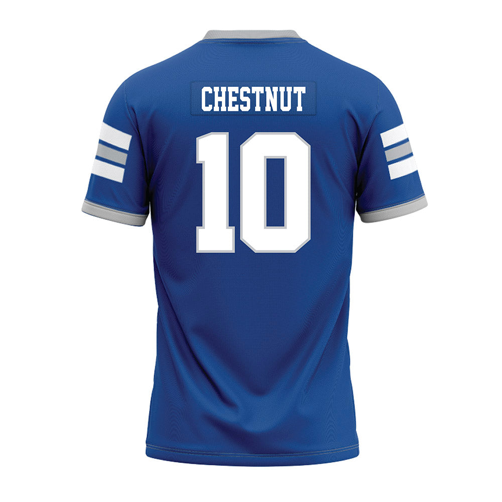 MTSU - NCAA Football : Jordan Chestnut - Blue Premium Football Jersey-1