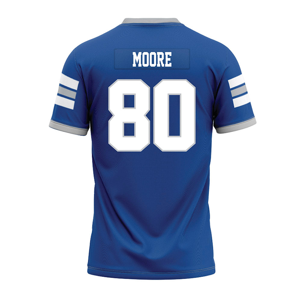 MTSU - NCAA Football : Zaidyn Moore - Blue Premium Football Jersey-1