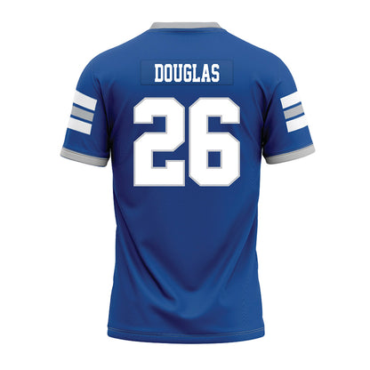 MTSU - NCAA Football : Jared Douglas - Blue Premium Football Jersey