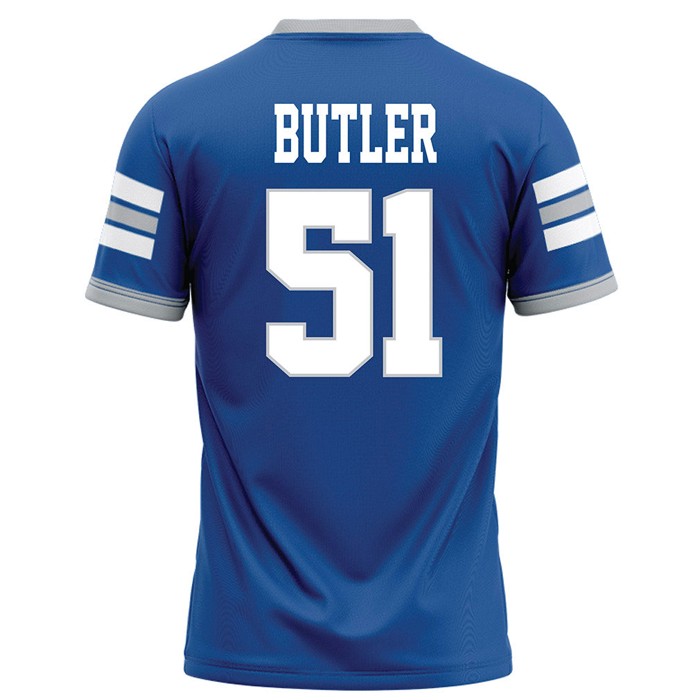 MTSU - NCAA Football : Quentin Butler - Blue Football Jersey-1