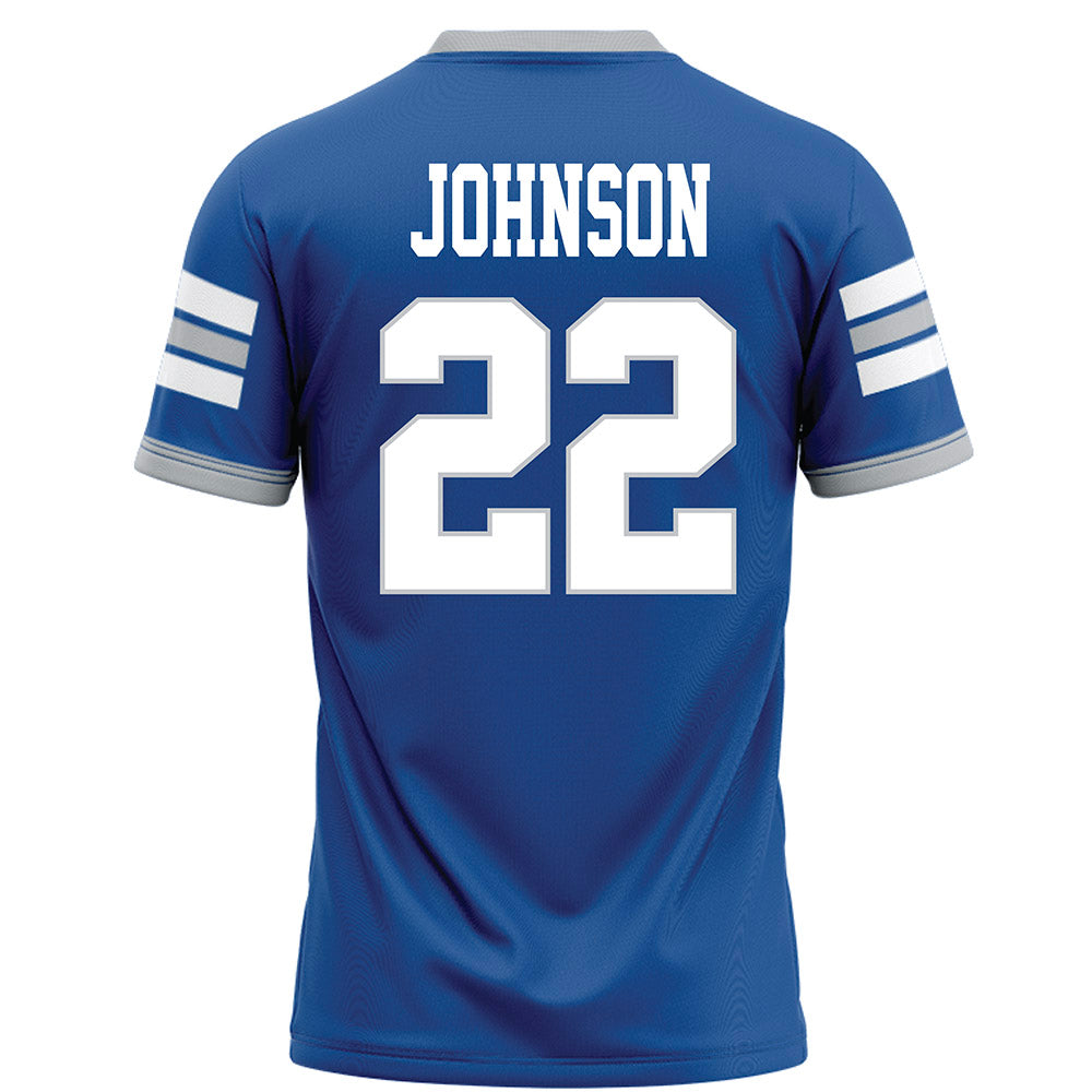 MTSU - NCAA Football : Chris Johnson - Blue Football Jersey