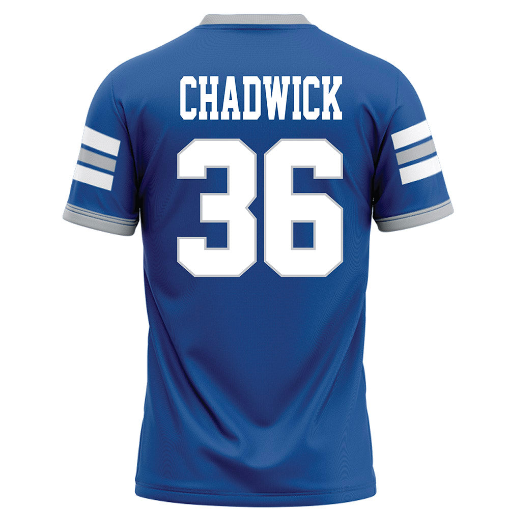 MTSU - NCAA Football : Justus Chadwick - Blue Football Jersey