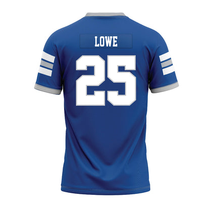 MTSU - NCAA Football : Jackson Lowe - Blue Premium Football Jersey