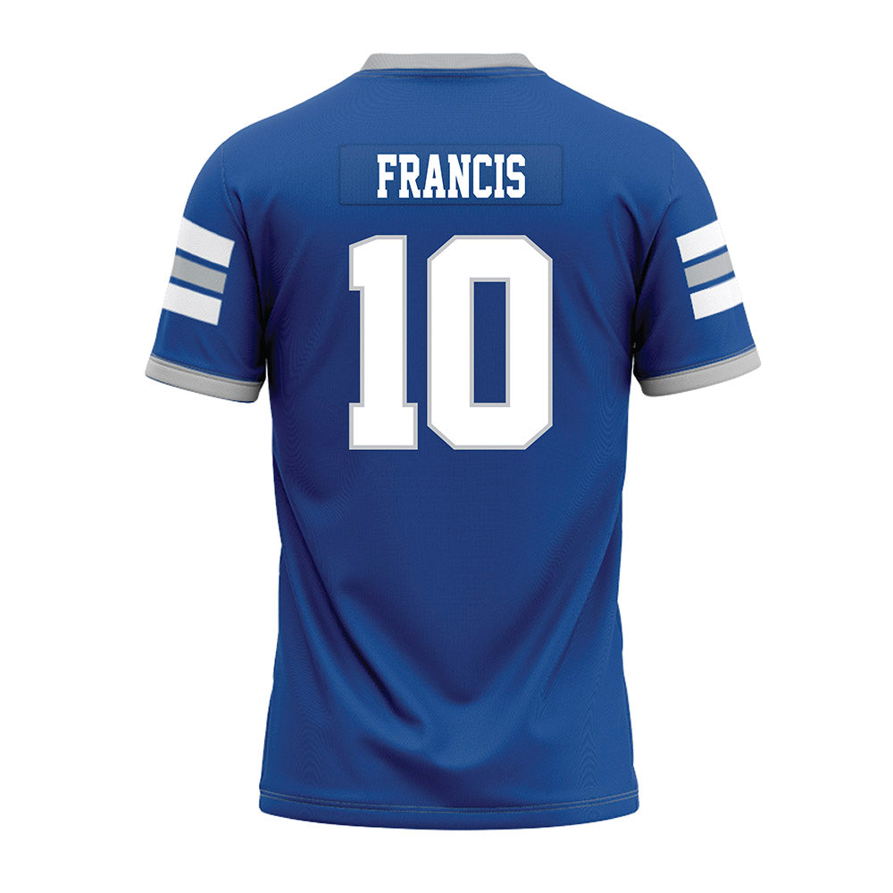 MTSU - NCAA Football : Drew Francis - Blue Premium Football Jersey