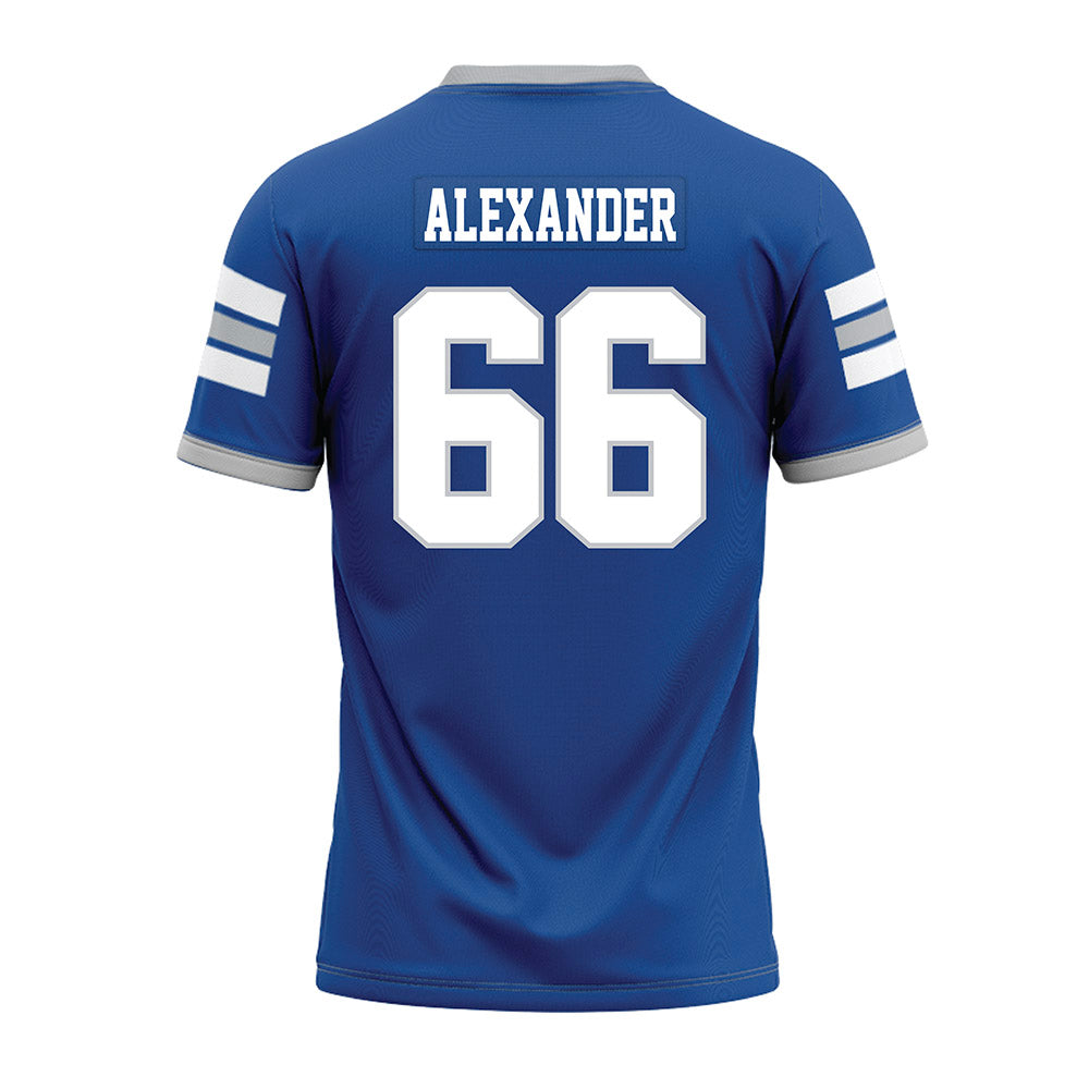 MTSU - NCAA Football : Aaren Alexander - Blue Premium Football Jersey-1