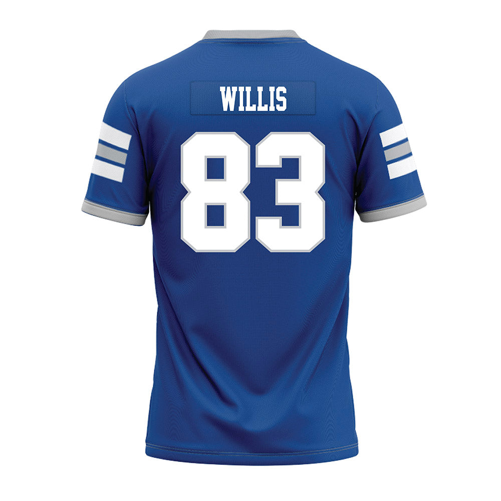 MTSU - NCAA Football : Holden Willis - Blue Premium Football Jersey