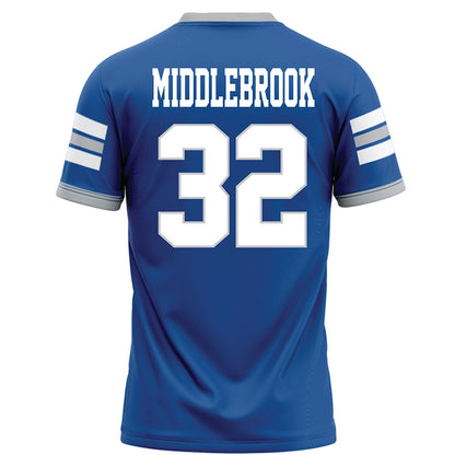 MTSU - NCAA Football : Jekail Middlebrook - Blue Football Jersey