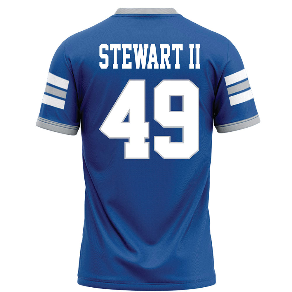 MTSU - NCAA Football : James Stewart II - Blue Football Jersey