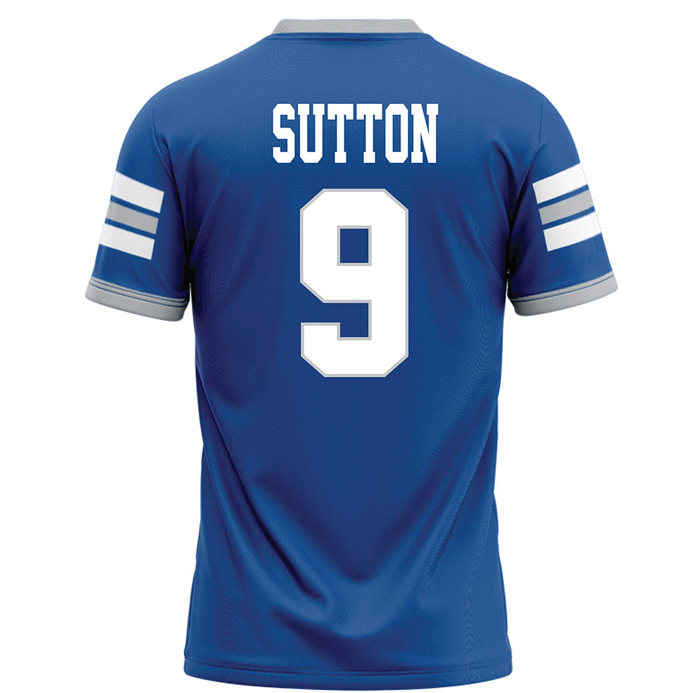 MTSU - NCAA Football : Hayes Sutton - Blue Football Jersey