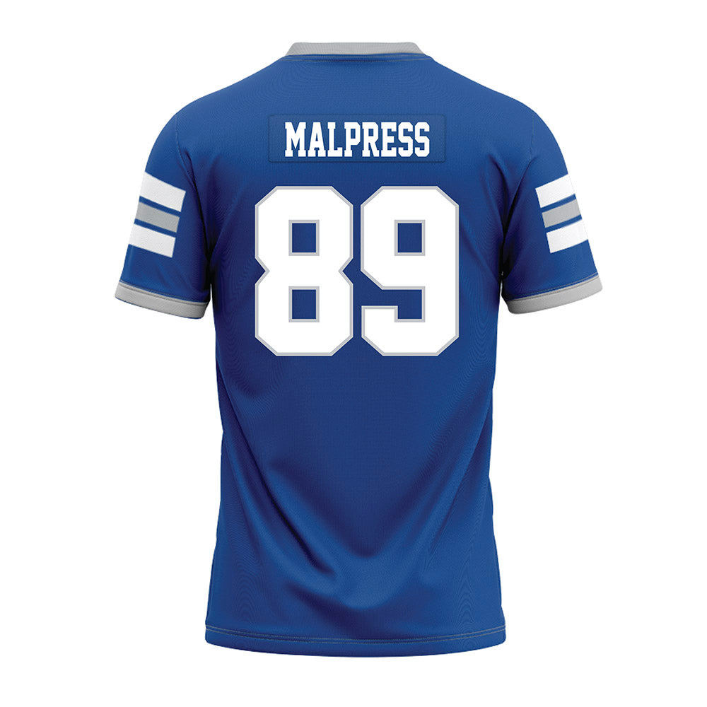 MTSU - NCAA Football : Darnell Malpress - Blue Premium Football Jersey-1