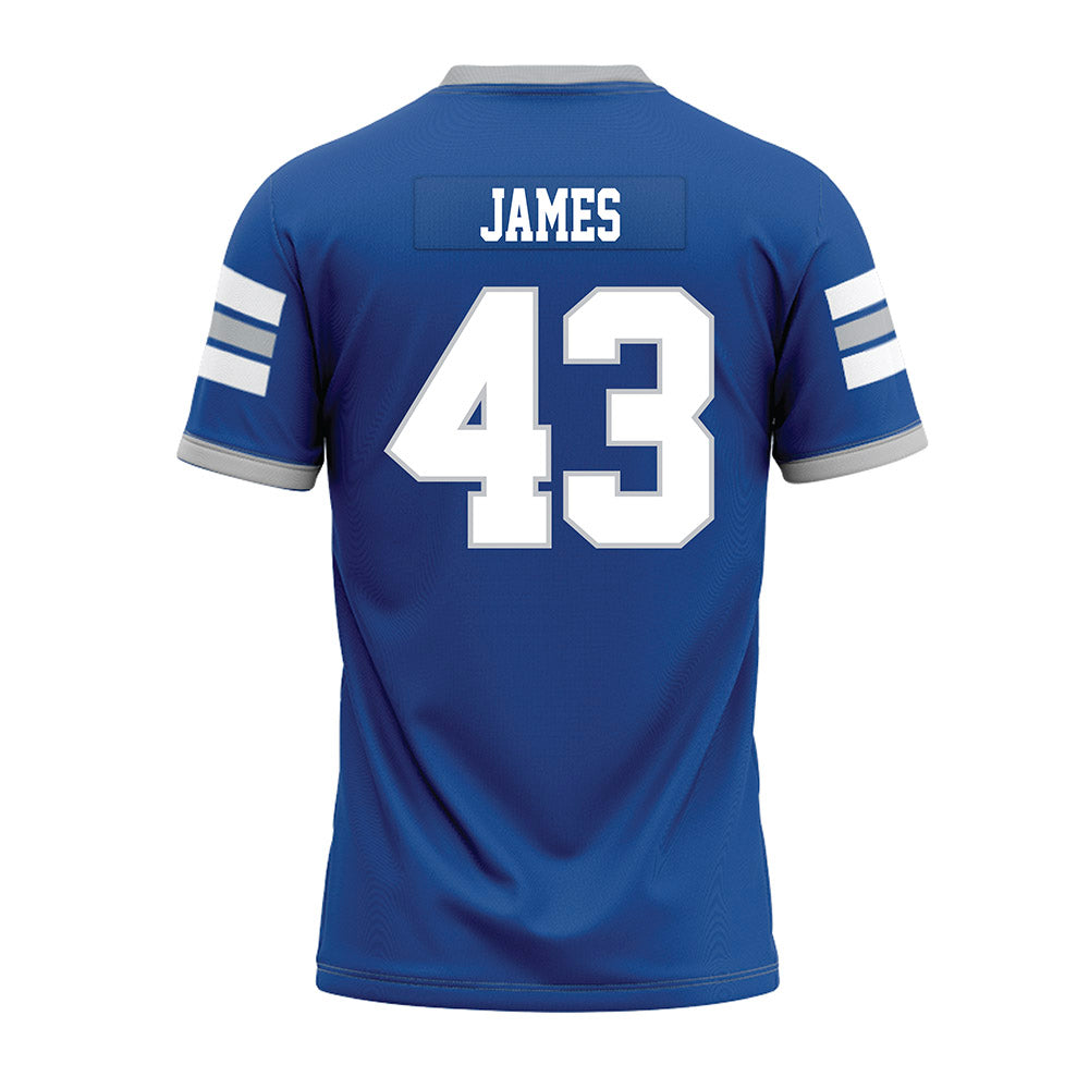 MTSU - NCAA Football : Markel James - Blue Premium Football Jersey