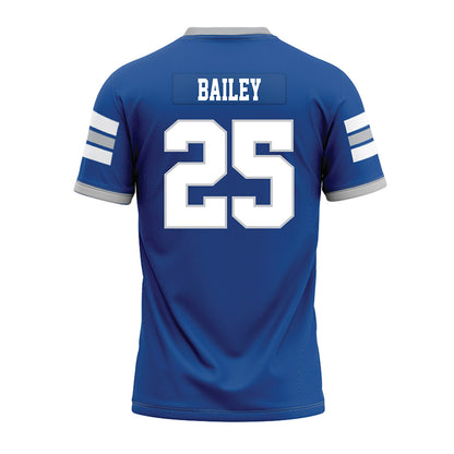 MTSU - NCAA Football : Bryce Bailey - Blue Premium Football Jersey