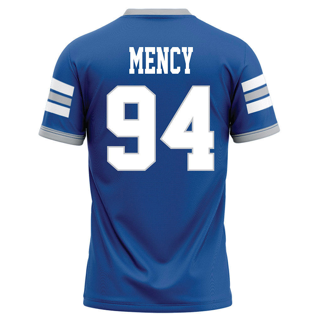 MTSU - NCAA Football : Ralph Mency - Blue Football Jersey