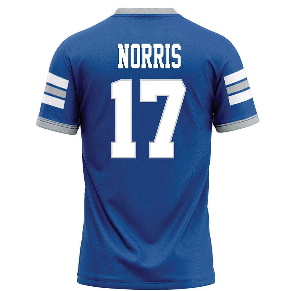 MTSU - NCAA Football : Kalani Norris - Blue Football Jersey