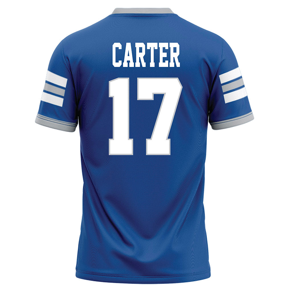 MTSU - NCAA Football : Gamarion Carter - Blue Football Jersey