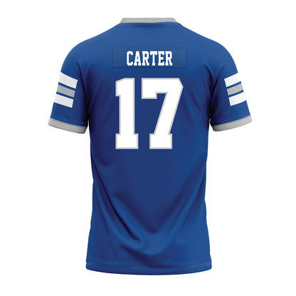 MTSU - NCAA Football : Gamarion Carter - Blue Premium Football Jersey