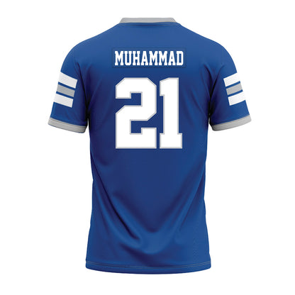 MTSU - NCAA Football : Abdul Muhammad - Blue Premium Football Jersey