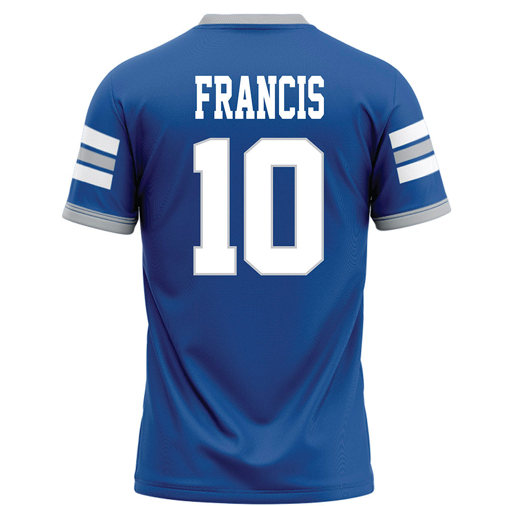 MTSU - NCAA Football : Drew Francis - Blue Football Jersey