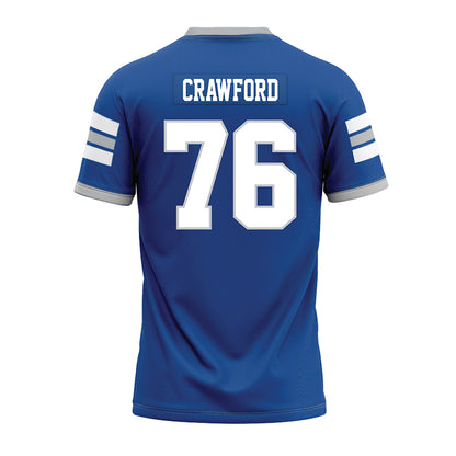 MTSU - NCAA Football : Shamar Crawford - Blue Premium Football Jersey