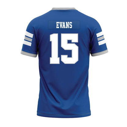 MTSU - NCAA Football : Josh Evans - Blue Premium Football Jersey