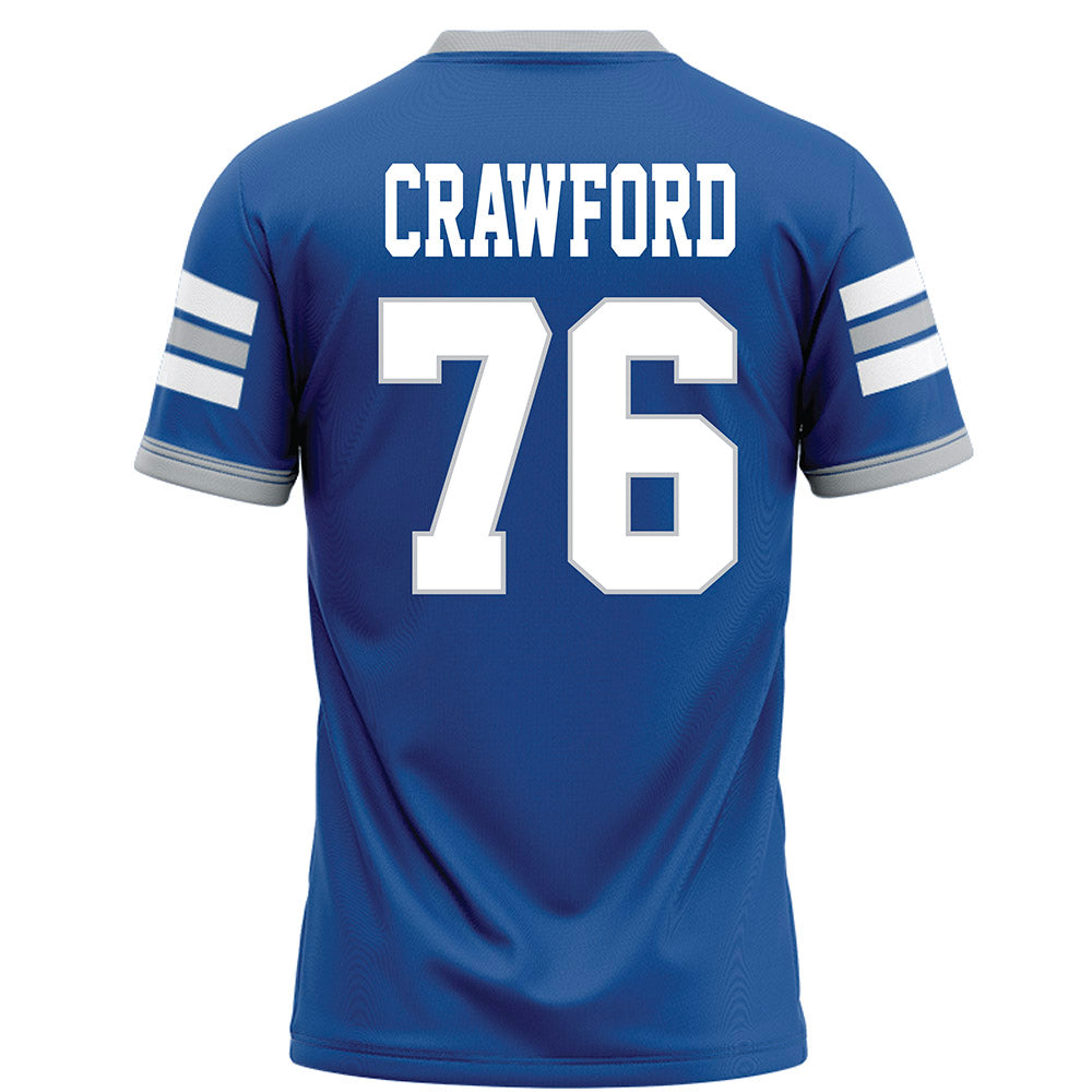 MTSU - NCAA Football : Shamar Crawford - Blue Football Jersey