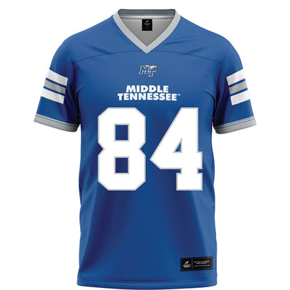 MTSU - NCAA Football : Tyson Resper - Blue Football Jersey-0