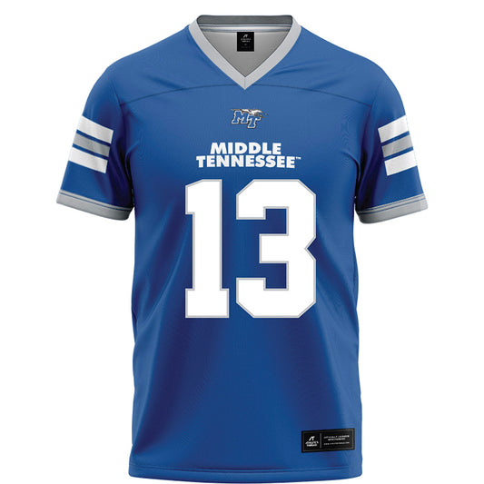 MTSU - NCAA Football : Javonte Sherman - Blue Football Jersey