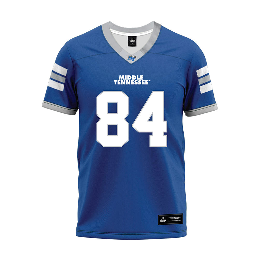 MTSU - NCAA Football : Tyson Resper - Blue Premium Football Jersey-0