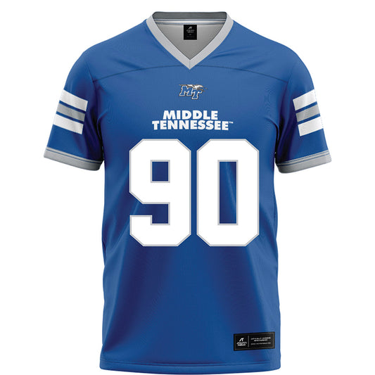 MTSU - NCAA Football : Chayce Smith - Blue Football Jersey