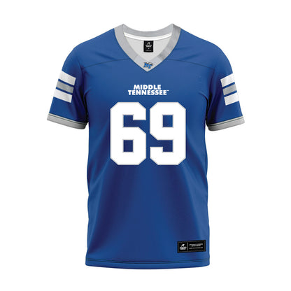 MTSU - NCAA Football : Brody Butler - Blue Premium Football Jersey