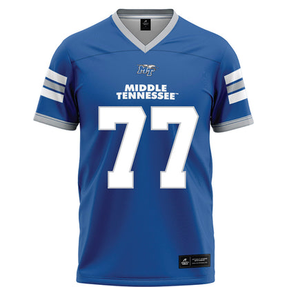 MTSU - NCAA Football : Keylan Rutledge - Blue Football Jersey