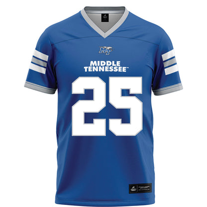 MTSU - NCAA Football : Jackson Lowe - Blue Football Jersey