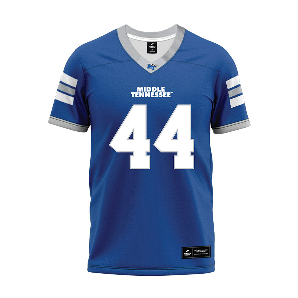 MTSU - NCAA Football : Jayden Williams - Blue Premium Football Jersey-0