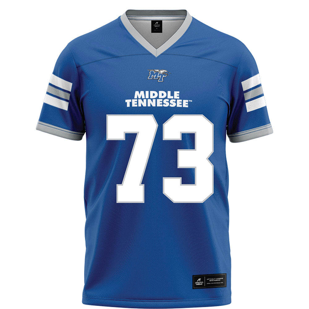 MTSU - NCAA Football : Marcus Miller - Blue Football Jersey