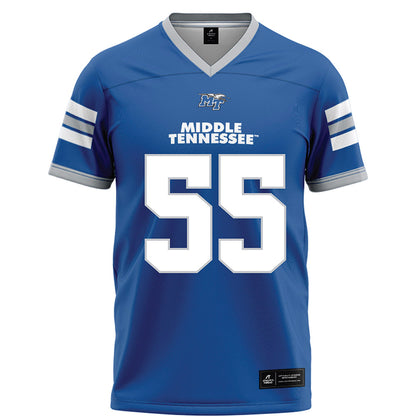 MTSU - NCAA Football : Mateo Guevara - Blue Football Jersey