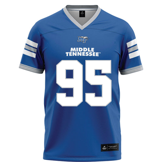 MTSU - NCAA Football : Zeion Simpson-smith - Blue Football Jersey-0