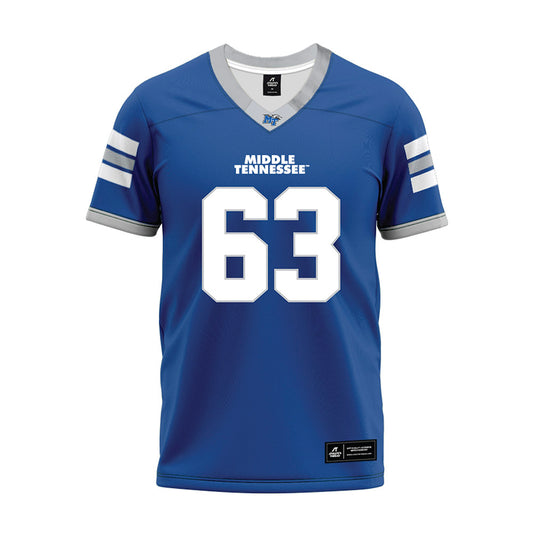 MTSU - NCAA Football : Alexander Gale - Blue Premium Football Jersey