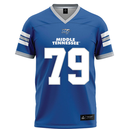 MTSU - NCAA Football : Zach Clayton - Blue Football Jersey